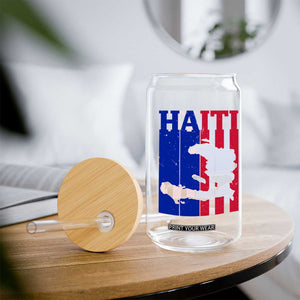 Vintage Retro Map of Haiti Glass Can Haitian Heritage Pride Travel Souvenir TS02 Print Your Wear
