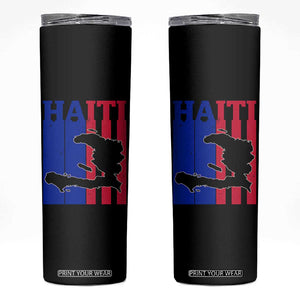Vintage Retro Map of Haiti Skinny Tumbler Haitian Heritage Pride Travel Souvenir TS02 Black Print Your Wear