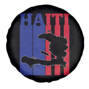 Vintage Retro Map of Haiti Spare Tire Cover Haitian Heritage Pride Travel Souvenir TS02 Print Your Wear