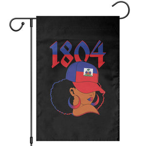 Haiti 1804 Curly Afro Queen Hoop Earrings Style Graphic Garden Flag Haitian Heritage Pride TS02 Black Print Your Wear
