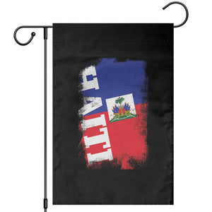 Haiti Flag Distressed Flag Graphic Garden Flag Haitian Heritage Pride TS02 Black Print Your Wear