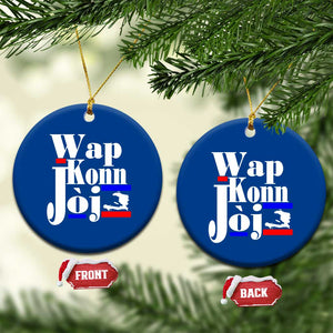 Wap Konn Joj Funny Haitian Creole Idiom Saying Ceramic Ornament Haiti Heritage Pride TS02 1pc Blue Print Your Wear
