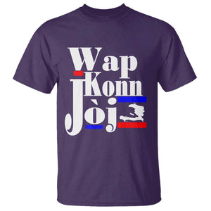 Wap Konn Joj Funny Haitian Creole Idiom Saying T Shirt Haiti Heritage Pride TS02 Purple Print Your Wear