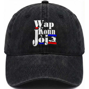 Wap Konn Joj Funny Haitian Creole Idiom Saying Washed Cotton Baseball Cap Haiti Heritage Pride TS02 Print Your Wear