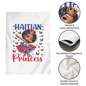 Cute Dabbing Haitian Princess Kids Graphic Garden Flag Haiti Heritage Pride TS02 Print Your Wear