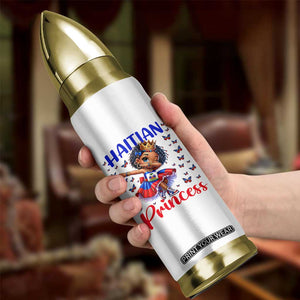 Cute Dabbing Haitian Princess Kids Graphic Bullet Tumbler Haiti Heritage Pride TS02 Print Your Wear