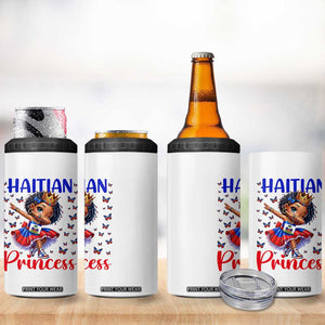 Cute Dabbing Haitian Princess Kids Graphic 4 in 1 Can Cooler Tumbler Haiti Heritage Pride TS02 Print Your Wear