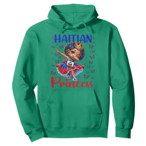 Cute Dabbing Haitian Princess Kids Graphic Hoodie Haiti Heritage Pride TS02 Irish Green Print Your Wear