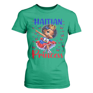 Cute Dabbing Haitian Princess Kids Graphic T Shirt For Women Haiti Heritage Pride TS02 Irish Green Print Your Wear