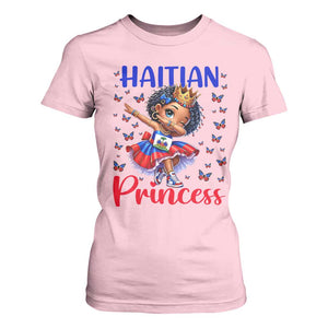 Cute Dabbing Haitian Princess Kids Graphic T Shirt For Women Haiti Heritage Pride TS02 Light Pink Print Your Wear