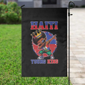 Haiti Young King Dabbing Boy Kids Graphic Garden Flag Haitian Heritage Pride TS02 Print Your Wear