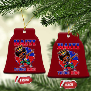 Haiti Young King Dabbing Boy Kids Graphic Ceramic Ornament Haitian Heritage Pride TS02 Print Your Wear