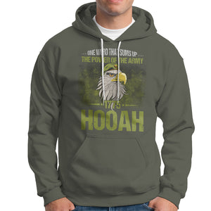 US Soldier Hoodie One Word That Sums Up The Power Of The Army 1775 Hooah TS02 Printyourwear