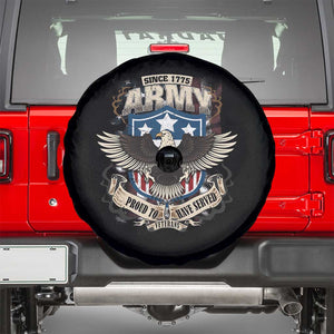American Veteran Spare Tire Cover Since 1775 Army Proud To Have Served Veterant TS02 Black Print Your Wear