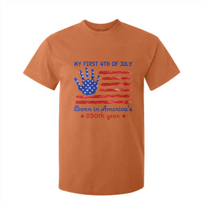 My First 4th of July Celebrate Semiquincentennial Cute T Shirt For Kid Born in America's 250th Year Patriotic Milestone Celebration
