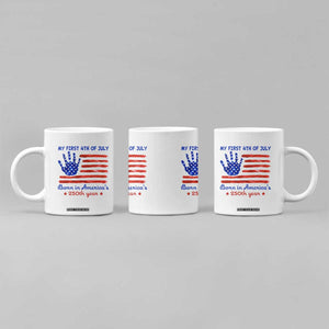 My First 4th of July Celebrate Semiquincentennial Cute Coffee Mug Born in America's 250th Year Patriotic Milestone Celebration