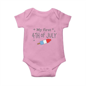 My First 4th of July Cute Summer Rocket Popsicle Baby Onesie Firecracker Ice Lolly Patriotic Baby Independence Holiday