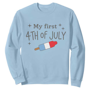 My First 4th of July Cute Summer Rocket Popsicle Sweatshirt Firecracker Ice Lolly Patriotic Baby Independence Holiday