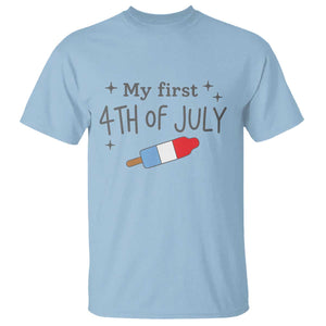 My First 4th of July Cute Summer Rocket Popsicle T Shirt Firecracker Ice Lolly Patriotic Baby Independence Holiday