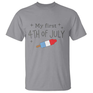 My First 4th of July Cute Summer Rocket Popsicle T Shirt Firecracker Ice Lolly Patriotic Baby Independence Holiday