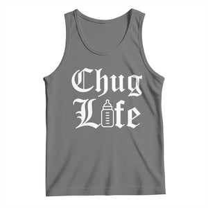 Chug Life Funny Baby Milk Bottle Graphic Tank Top Hip Hop Parody Milestone Gift
