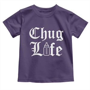 Chug Life Funny Baby Milk Bottle Graphic Toddler T Shirt Hip Hop Parody Milestone Gift