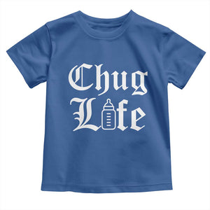 Chug Life Funny Baby Milk Bottle Graphic Toddler T Shirt Hip Hop Parody Milestone Gift