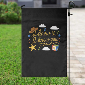 I Knew It I Knew You Funny Western Cowgirl Retro Garden Flag Whimsical Nostalgic Western Graphic