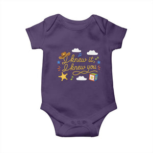 I Knew It I Knew You Funny Western Cowgirl Retro Baby Onesie Whimsical Nostalgic Western Graphic
