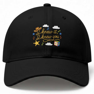 I Knew It I Knew You Funny Western Cowgirl Retro Baseball Cap Whimsical Nostalgic Western Graphic
