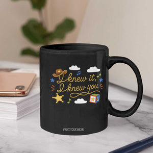 I Knew It I Knew You Funny Western Cowgirl Retro Coffee Mug Whimsical Nostalgic Western Graphic