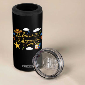 I Knew It I Knew You Funny Western Cowgirl Retro 4 in 1 Can Cooler Tumbler Whimsical Nostalgic Western Graphic