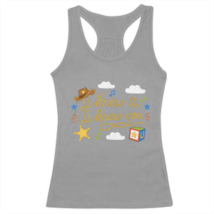 I Knew It I Knew You Funny Western Cowgirl Retro Racerback Tank Top Whimsical Nostalgic Western Graphic