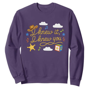 I Knew It I Knew You Funny Western Cowgirl Retro Sweatshirt Whimsical Nostalgic Western Graphic