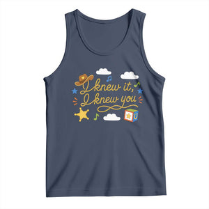 I Knew It I Knew You Funny Western Cowgirl Retro Tank Top Whimsical Nostalgic Western Graphic
