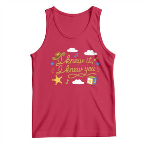 I Knew It I Knew You Funny Western Cowgirl Retro Tank Top Whimsical Nostalgic Western Graphic