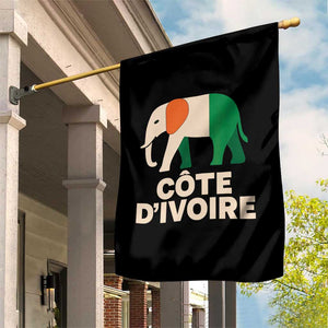 Proud Côte d'Ivoire Elephant Ivory Coast Flag Garden Flag Ivorian Pride Retro Souvenir