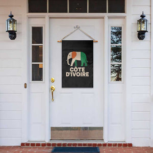 Proud Côte d'Ivoire Elephant Ivory Coast Flag Garden Flag Ivorian Pride Retro Souvenir