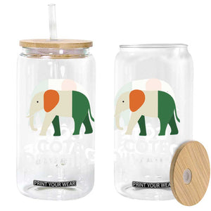 Proud Côte d'Ivoire Elephant Ivory Coast Flag Glass Can Ivorian Pride Retro Souvenir TS02 Print Your Wear