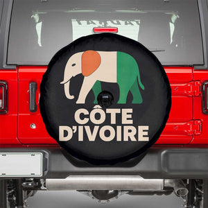 Proud Côte d'Ivoire Elephant Ivory Coast Flag Spare Tire Cover Ivorian Pride Retro Souvenir