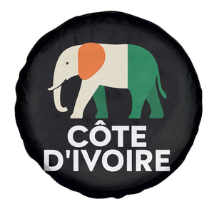 Proud Côte d'Ivoire Elephant Ivory Coast Flag Spare Tire Cover Ivorian Pride Retro Souvenir TS02 Print Your Wear