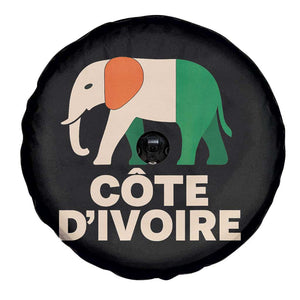 Proud Côte d'Ivoire Elephant Ivory Coast Flag Spare Tire Cover Ivorian Pride Retro Souvenir