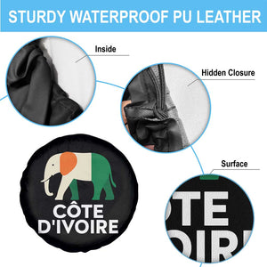 Proud Côte d'Ivoire Elephant Ivory Coast Flag Spare Tire Cover Ivorian Pride Retro Souvenir TS02 Print Your Wear