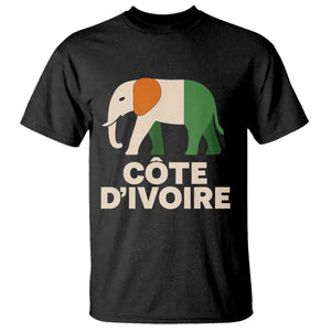 Proud Côte d'Ivoire Elephant Ivory Coast Flag T Shirt Ivorian Pride Retro Souvenir