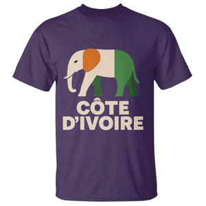 Proud Côte d'Ivoire Elephant Ivory Coast Flag T Shirt Ivorian Pride Retro Souvenir