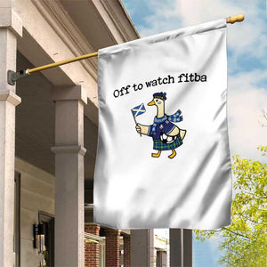 Funny Scottish Goose Scotland Football Garden Flag Off to Watch Fitba Soccer Fans Meme TS02 Print Your Wear