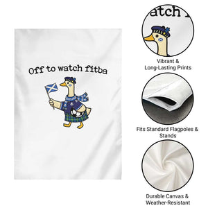 Funny Scottish Goose Scotland Football Garden Flag Off to Watch Fitba Soccer Fans Meme TS02 Print Your Wear