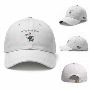 Funny Scottish Goose Scotland Football Baseball Cap Off to Watch Fitba Soccer Fans Meme