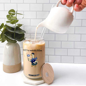 Funny Scottish Goose Scotland Football Glass Can Off to Watch Fitba Soccer Fans Meme TS02 Print Your Wear