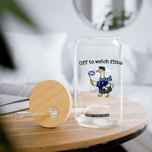 Funny Scottish Goose Scotland Football Glass Can Off to Watch Fitba Soccer Fans Meme TS02 Print Your Wear